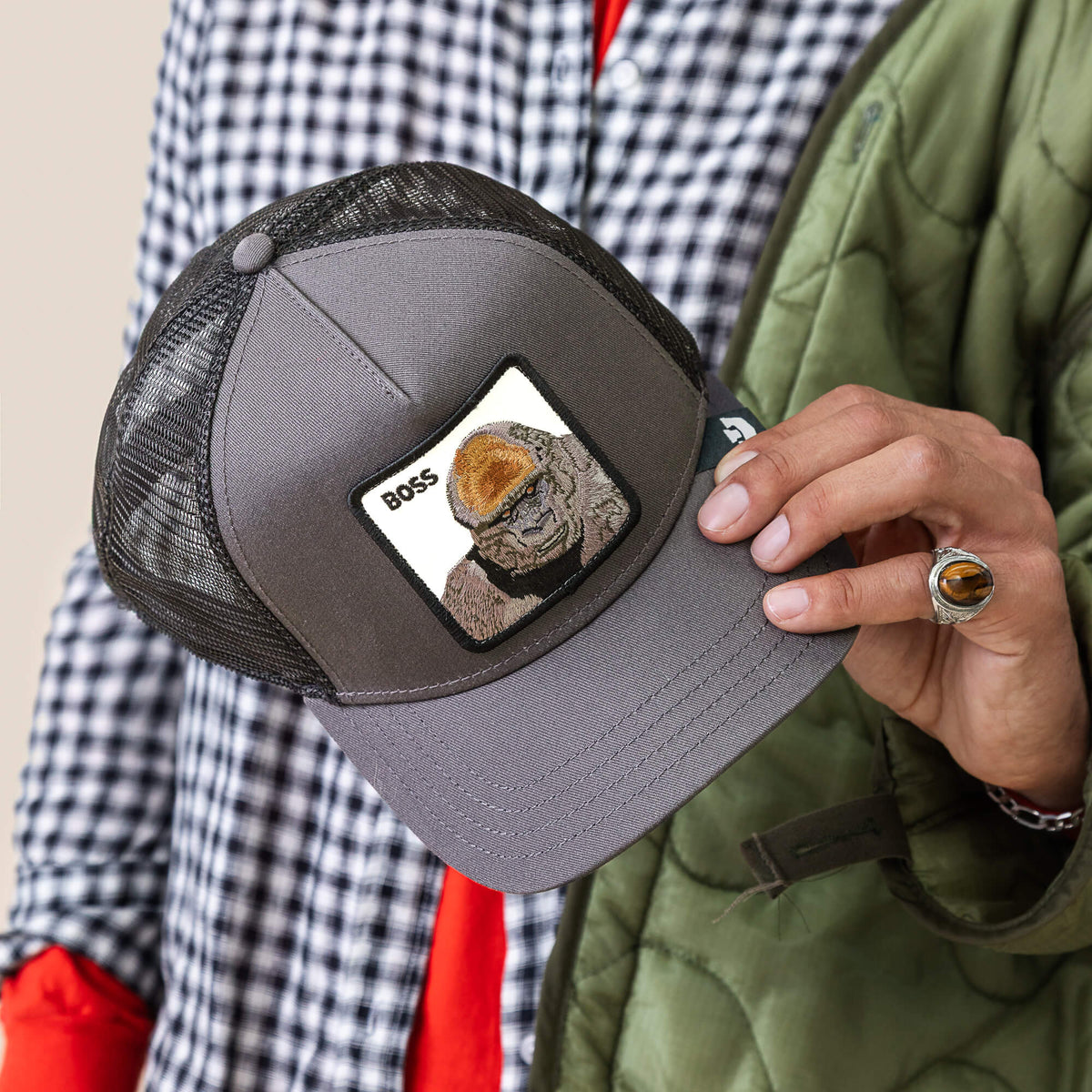 Goorin Bros. Great Value | Boss Trucker Oil Gray