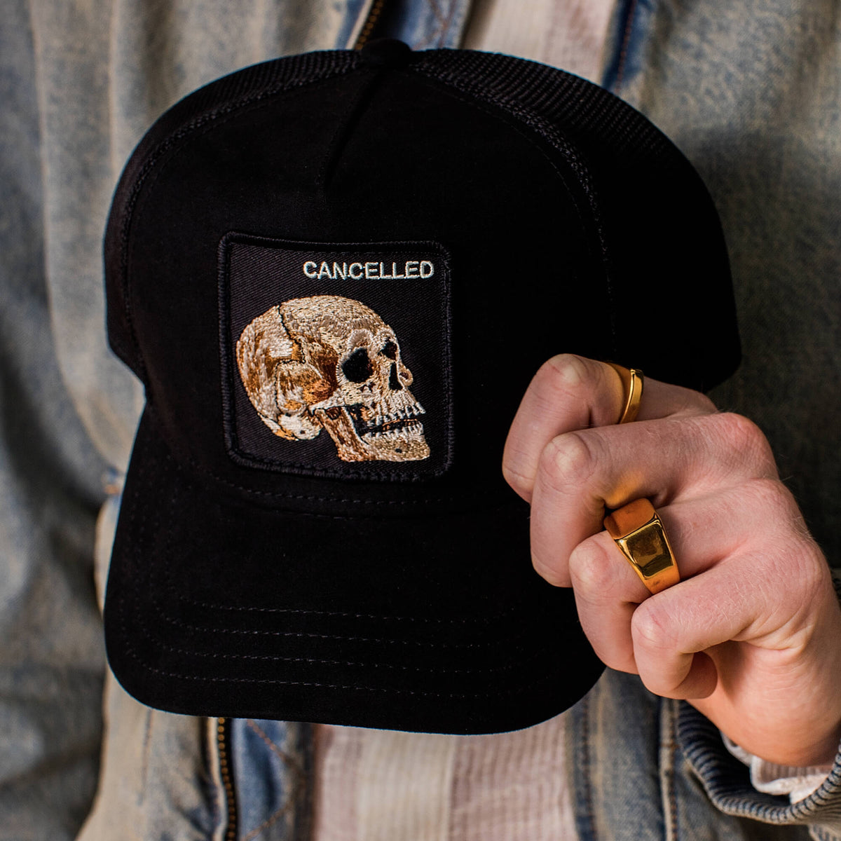 Goorin Bros. Popular | Bold Suede Skull Void Black
